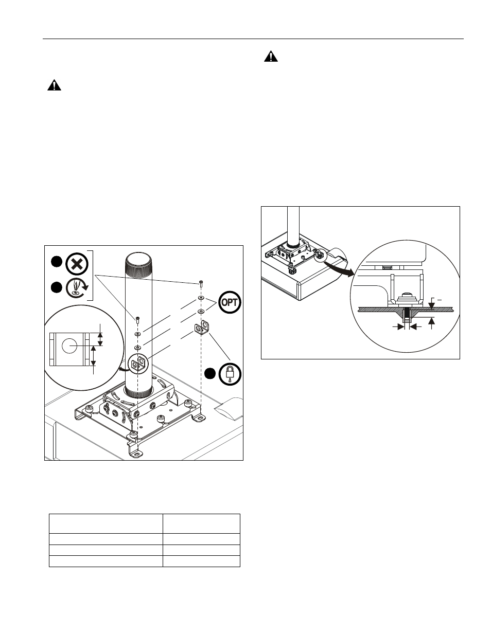 Installation | Chief Manufacturing PL2 User Manual | Page 5 / 8