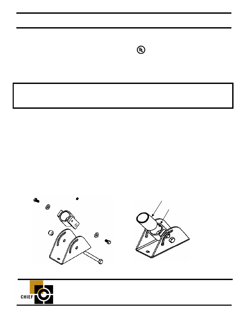 Chief Manufacturing CMA-395 User Manual | 1 page