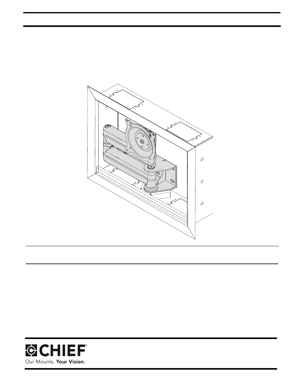Chief Manufacturing Small Flat Panel In-Wall Swing Arm Mount FWDIW-I Series User Manual | 8 pages