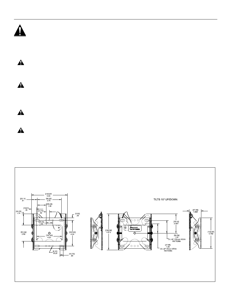 Chief Manufacturing FTR Series User Manual | Page 2 / 8