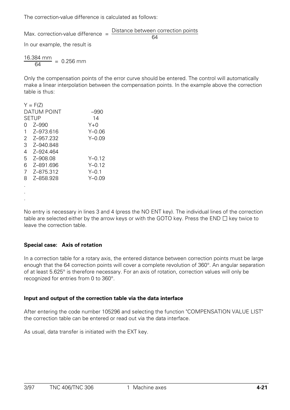 HEIDENHAIN TNC 306 Technical Manual User Manual | Page 121 / 510