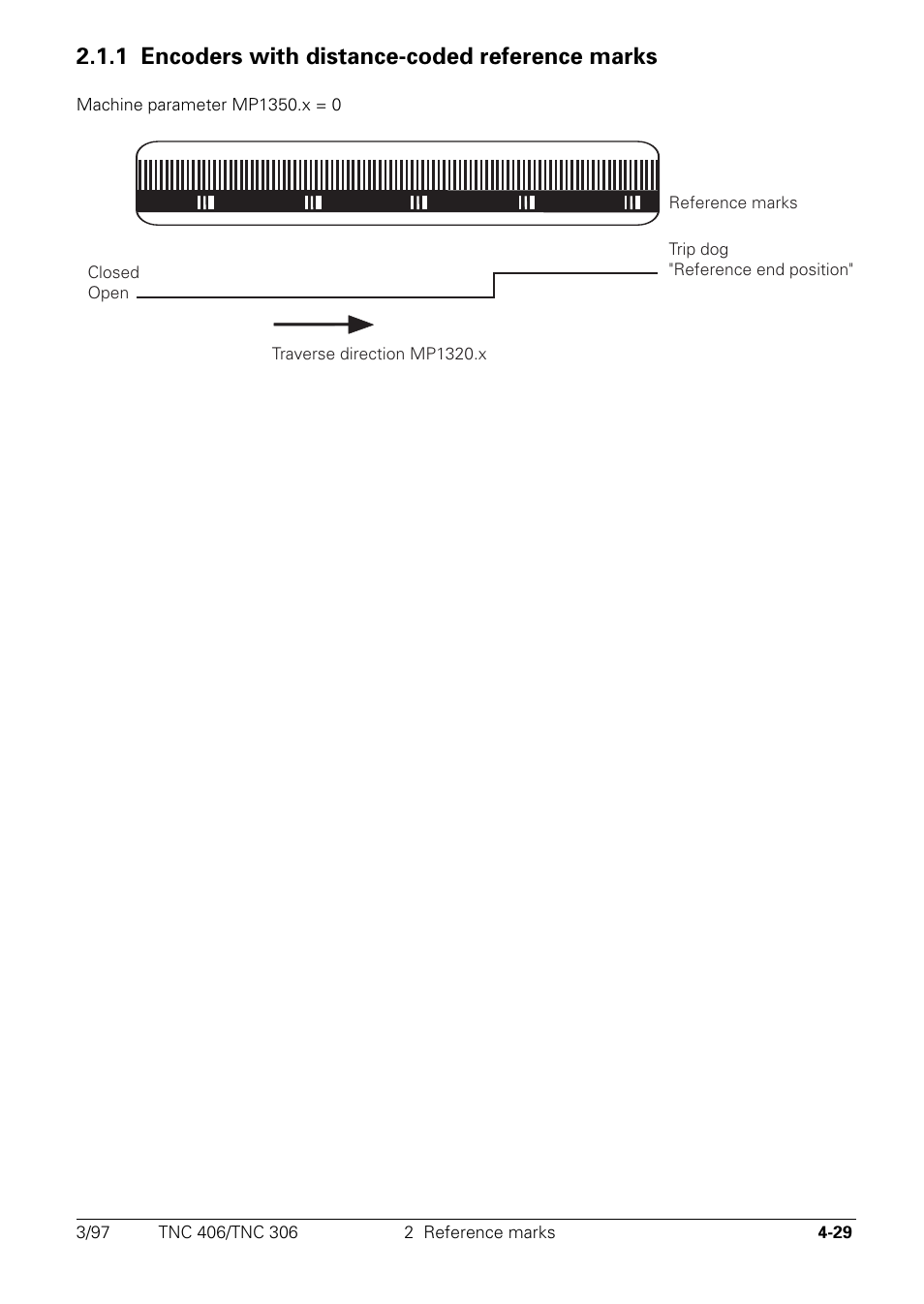 Encoders with distance-coded reference marks, 1 encoders with distance-coded reference marks | HEIDENHAIN TNC 306 Technical Manual User Manual | Page 129 / 510