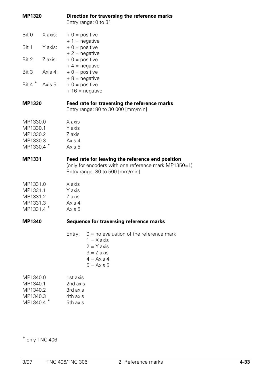 HEIDENHAIN TNC 306 Technical Manual User Manual | Page 133 / 510