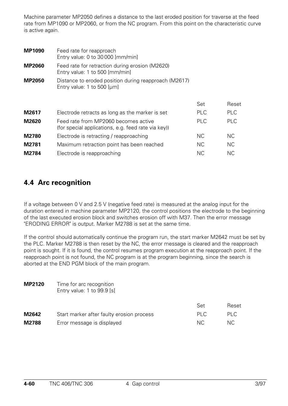 Arc recognition, 4 arc recognition | HEIDENHAIN TNC 306 Technical Manual User Manual | Page 160 / 510