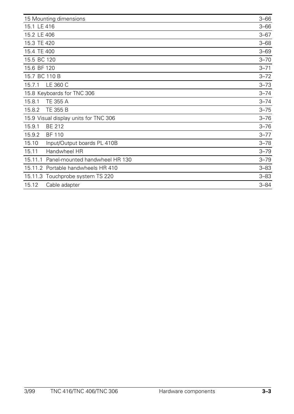 HEIDENHAIN TNC 306 Technical Manual User Manual | Page 18 / 510
