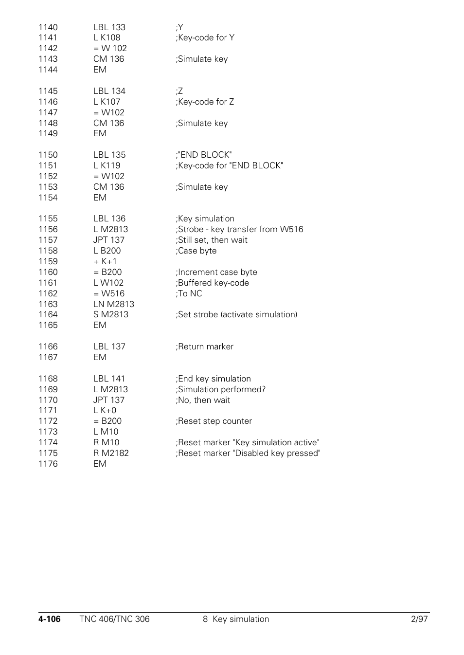 HEIDENHAIN TNC 306 Technical Manual User Manual | Page 206 / 510
