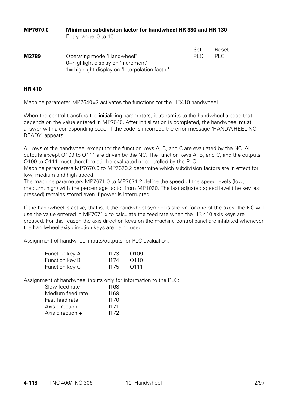 HEIDENHAIN TNC 306 Technical Manual User Manual | Page 218 / 510