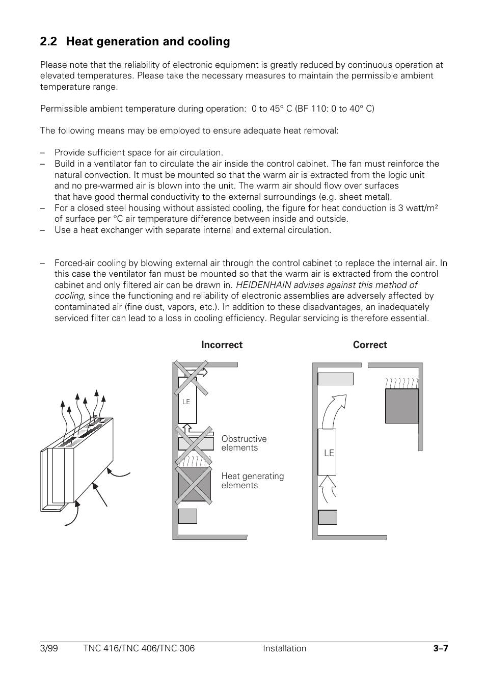 Heat generation and cooling, 2 heat generation and cooling | HEIDENHAIN TNC 306 Technical Manual User Manual | Page 22 / 510