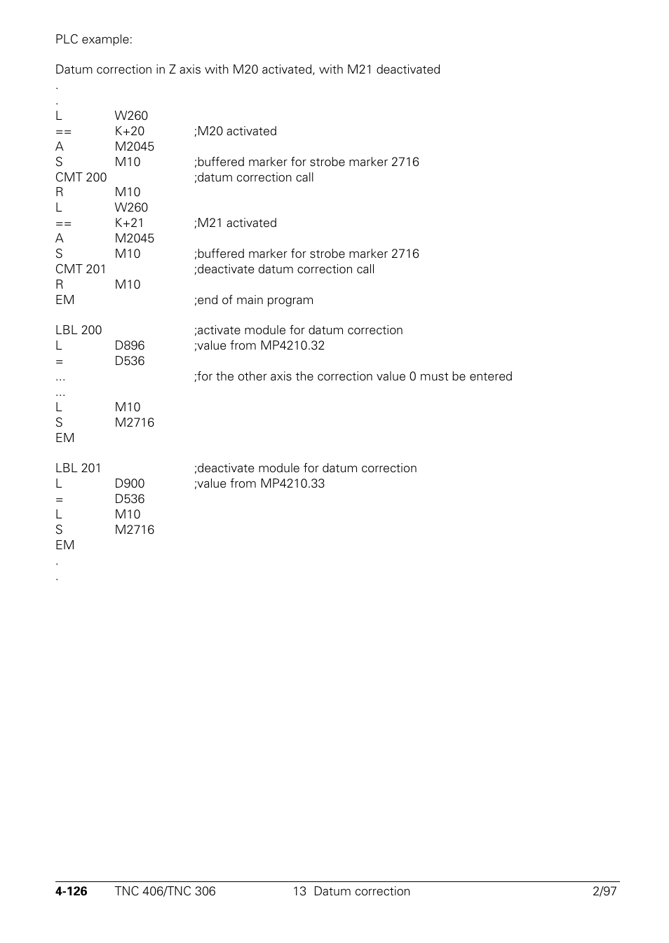 HEIDENHAIN TNC 306 Technical Manual User Manual | Page 226 / 510
