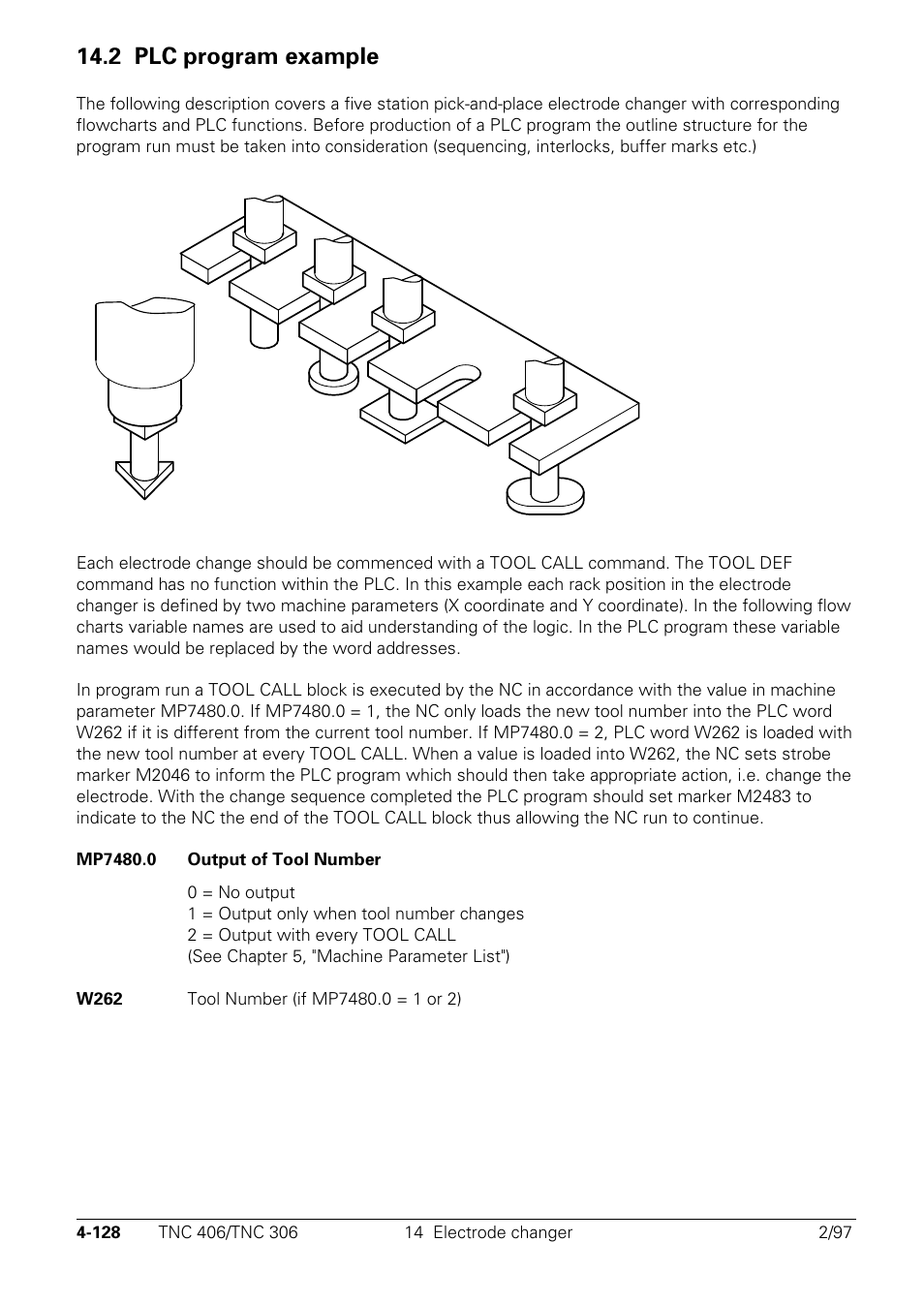 2 plc program example | HEIDENHAIN TNC 306 Technical Manual User Manual | Page 228 / 510