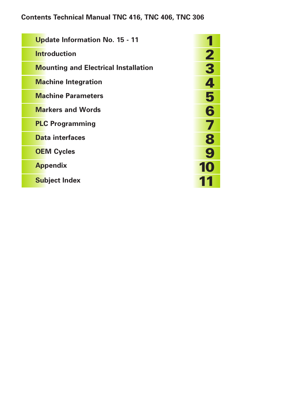HEIDENHAIN TNC 306 Technical Manual User Manual | Page 3 / 510