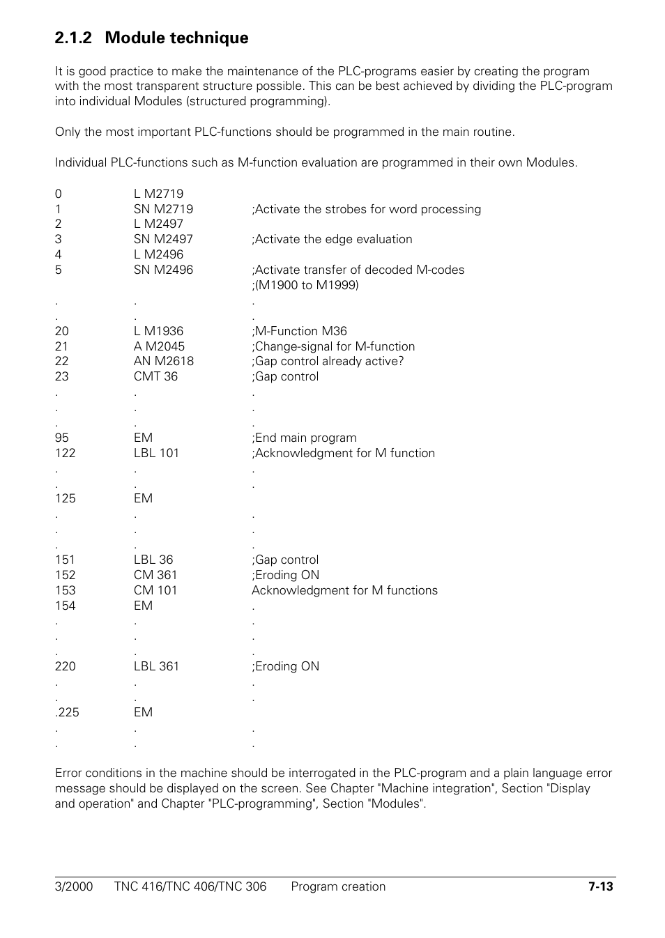 Module technique, 2 module technique | HEIDENHAIN TNC 306 Technical Manual User Manual | Page 303 / 510