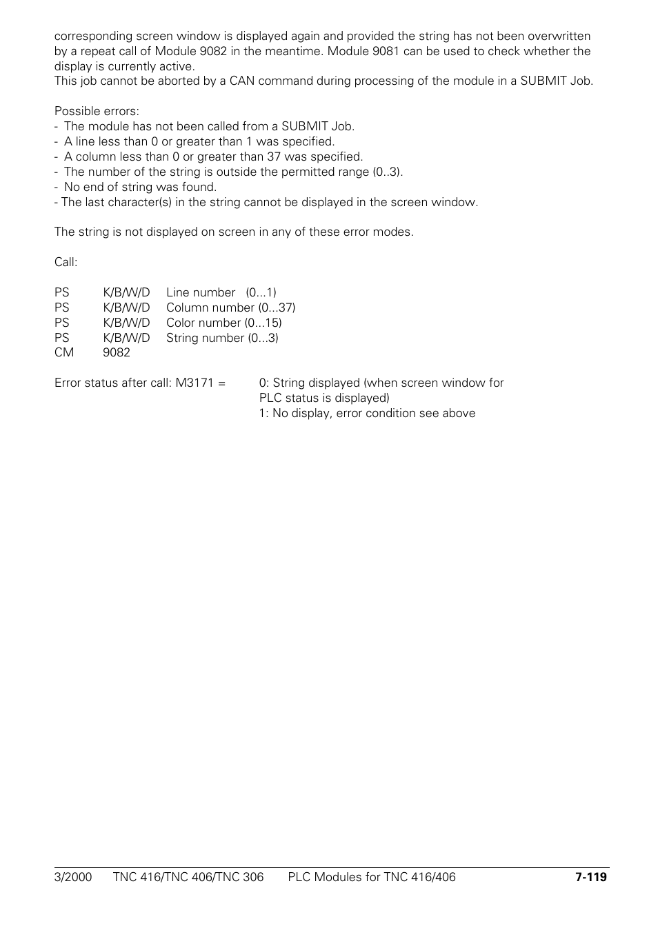 HEIDENHAIN TNC 306 Technical Manual User Manual | Page 409 / 510