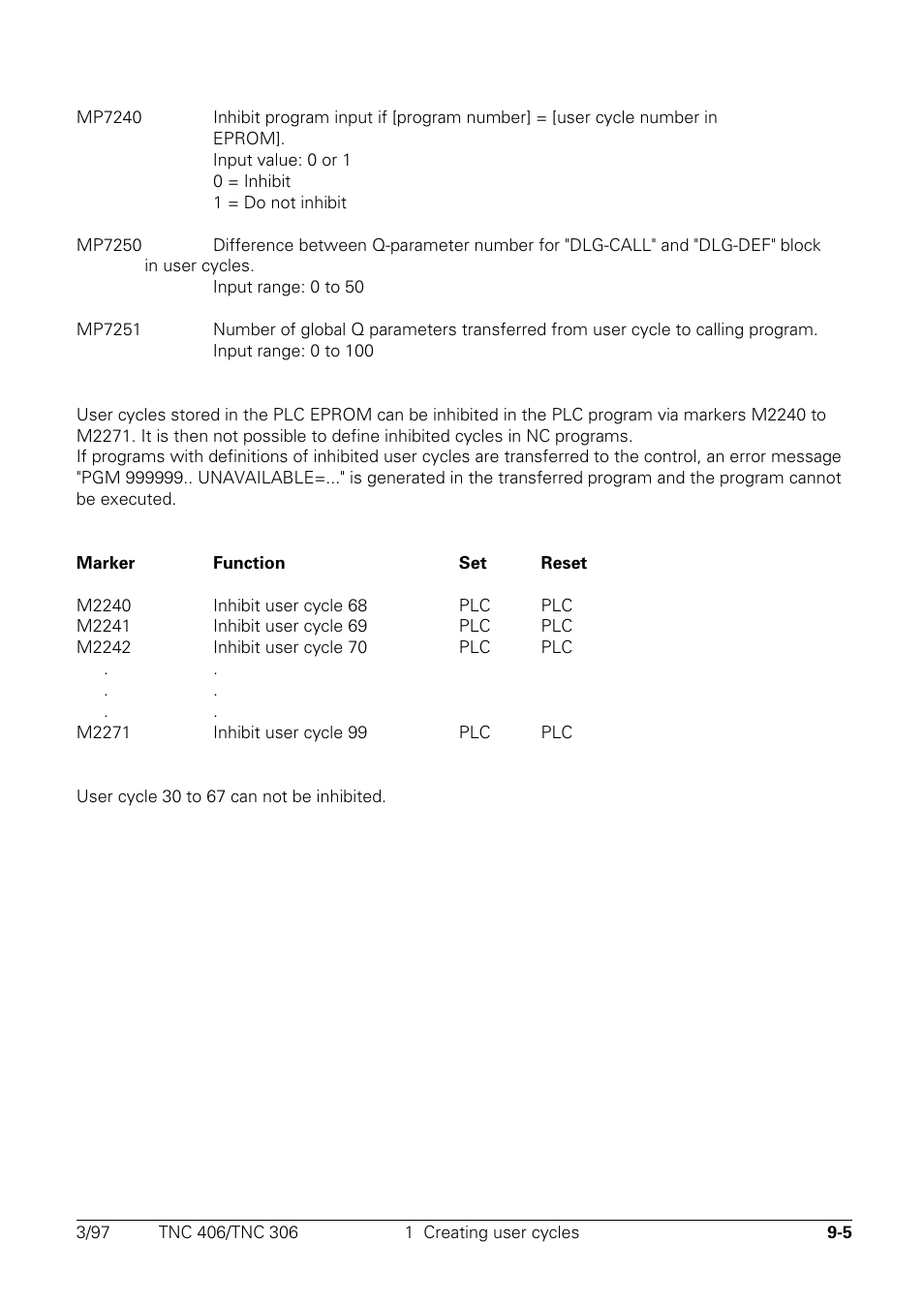 HEIDENHAIN TNC 306 Technical Manual User Manual | Page 460 / 510