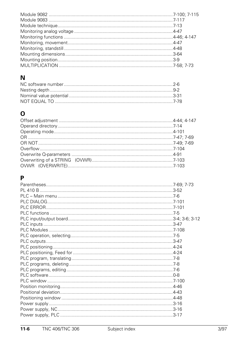 HEIDENHAIN TNC 306 Technical Manual User Manual | Page 476 / 510