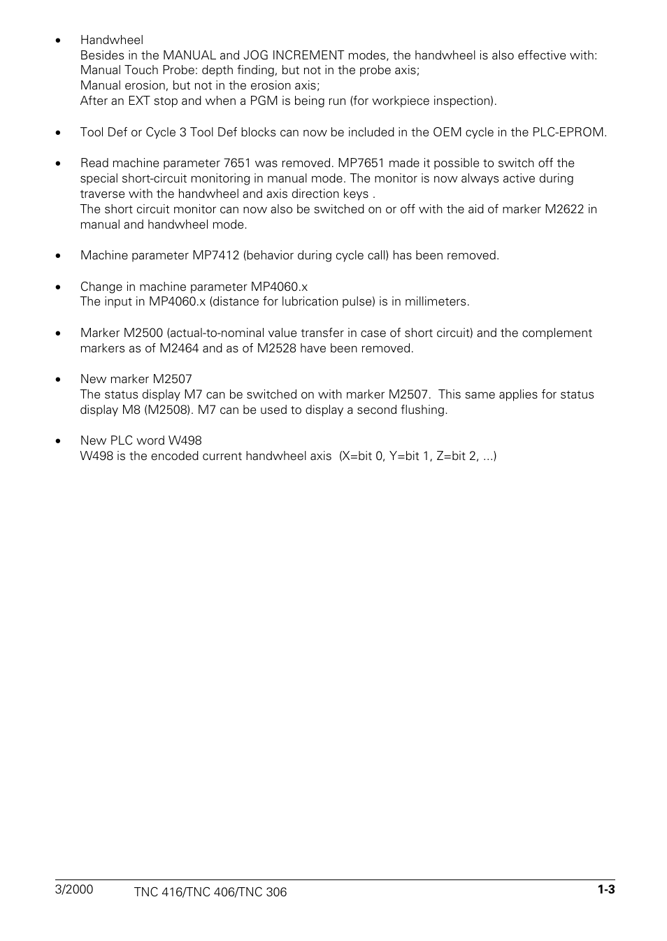 HEIDENHAIN TNC 306 Technical Manual User Manual | Page 482 / 510