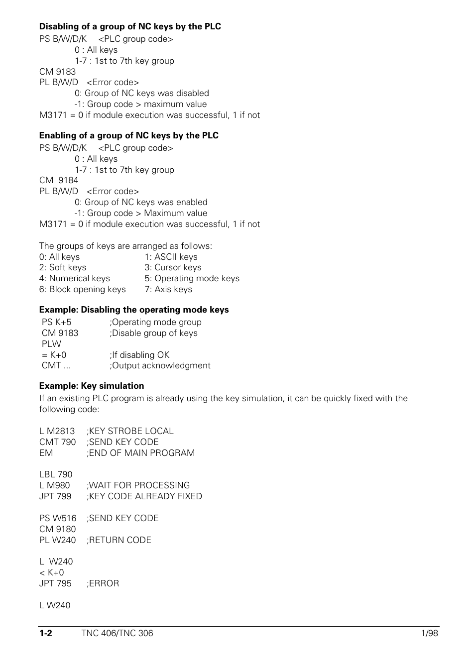 HEIDENHAIN TNC 306 Technical Manual User Manual | Page 490 / 510