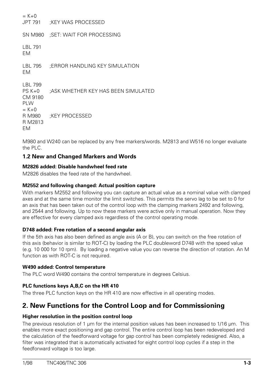 HEIDENHAIN TNC 306 Technical Manual User Manual | Page 491 / 510