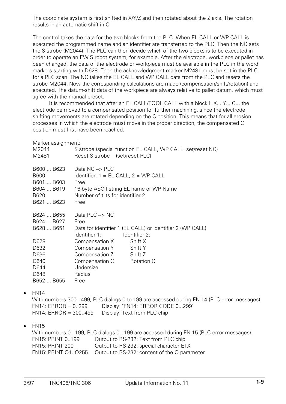 HEIDENHAIN TNC 306 Technical Manual User Manual | Page 508 / 510