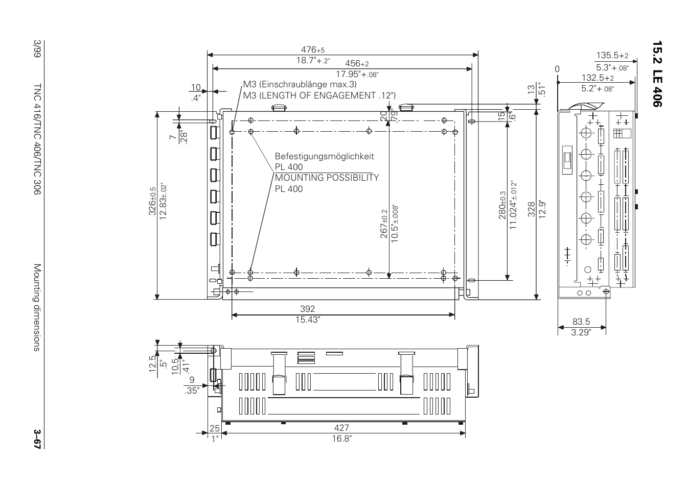 2 le 406 | HEIDENHAIN TNC 306 Technical Manual User Manual | Page 82 / 510