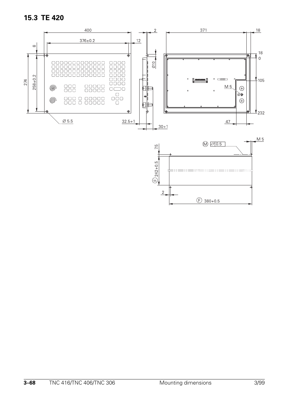 3 te 420 | HEIDENHAIN TNC 306 Technical Manual User Manual | Page 83 / 510