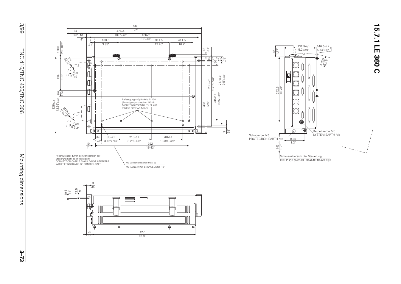Le 360 c, 1 le 360 c | HEIDENHAIN TNC 306 Technical Manual User Manual | Page 88 / 510