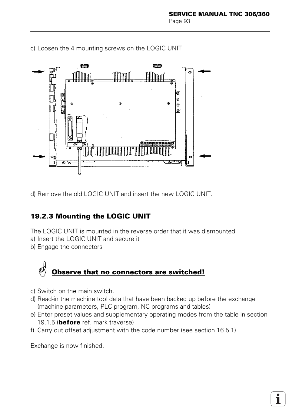 HEIDENHAIN TNC 306 Service Manual User Manual | Page 100 / 157