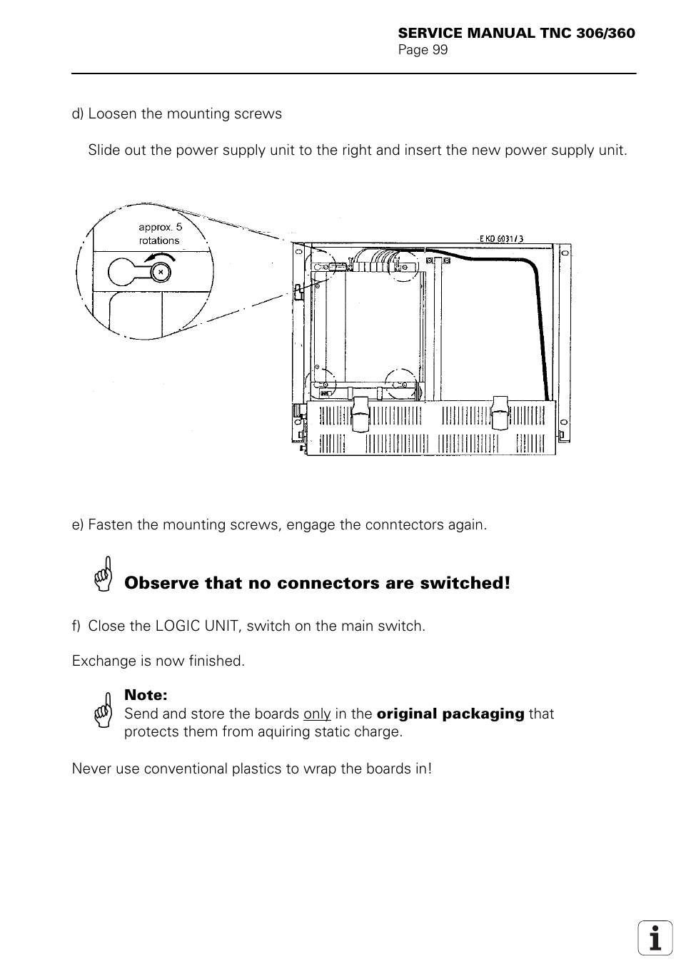 HEIDENHAIN TNC 306 Service Manual User Manual | Page 106 / 157