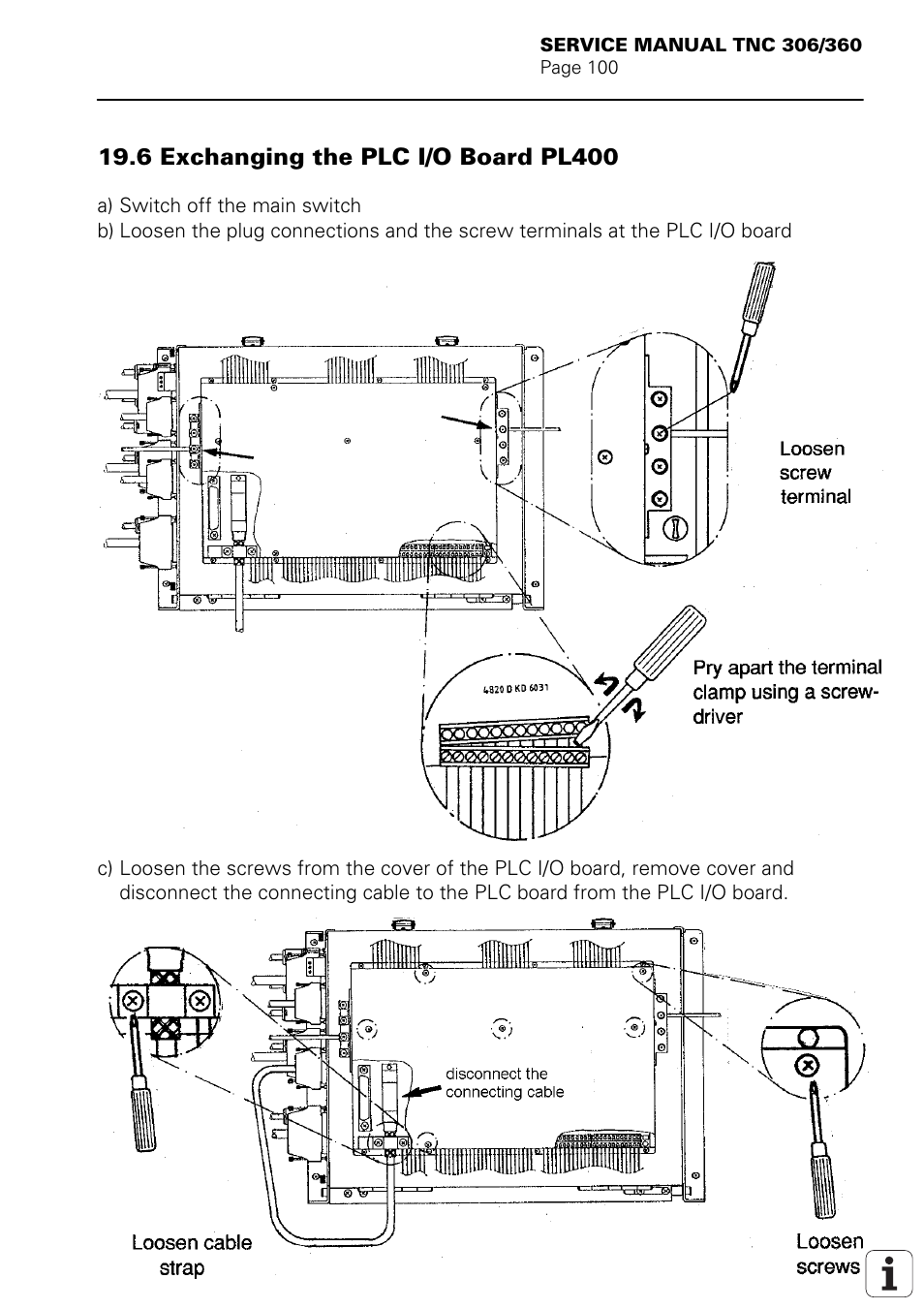6 exchanging the plc i/o board pl400 | HEIDENHAIN TNC 306 Service Manual User Manual | Page 107 / 157