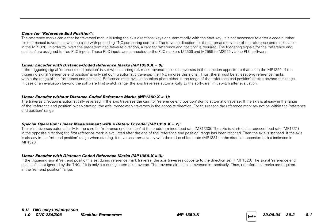 HEIDENHAIN TNC 306 Service Manual User Manual | Page 124 / 157