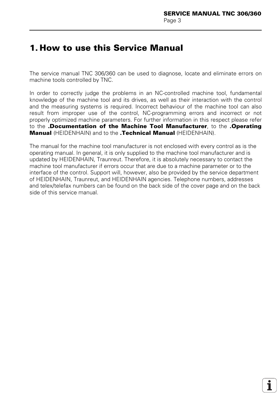 How to use this service manual | HEIDENHAIN TNC 306 Service Manual User Manual | Page 5 / 157