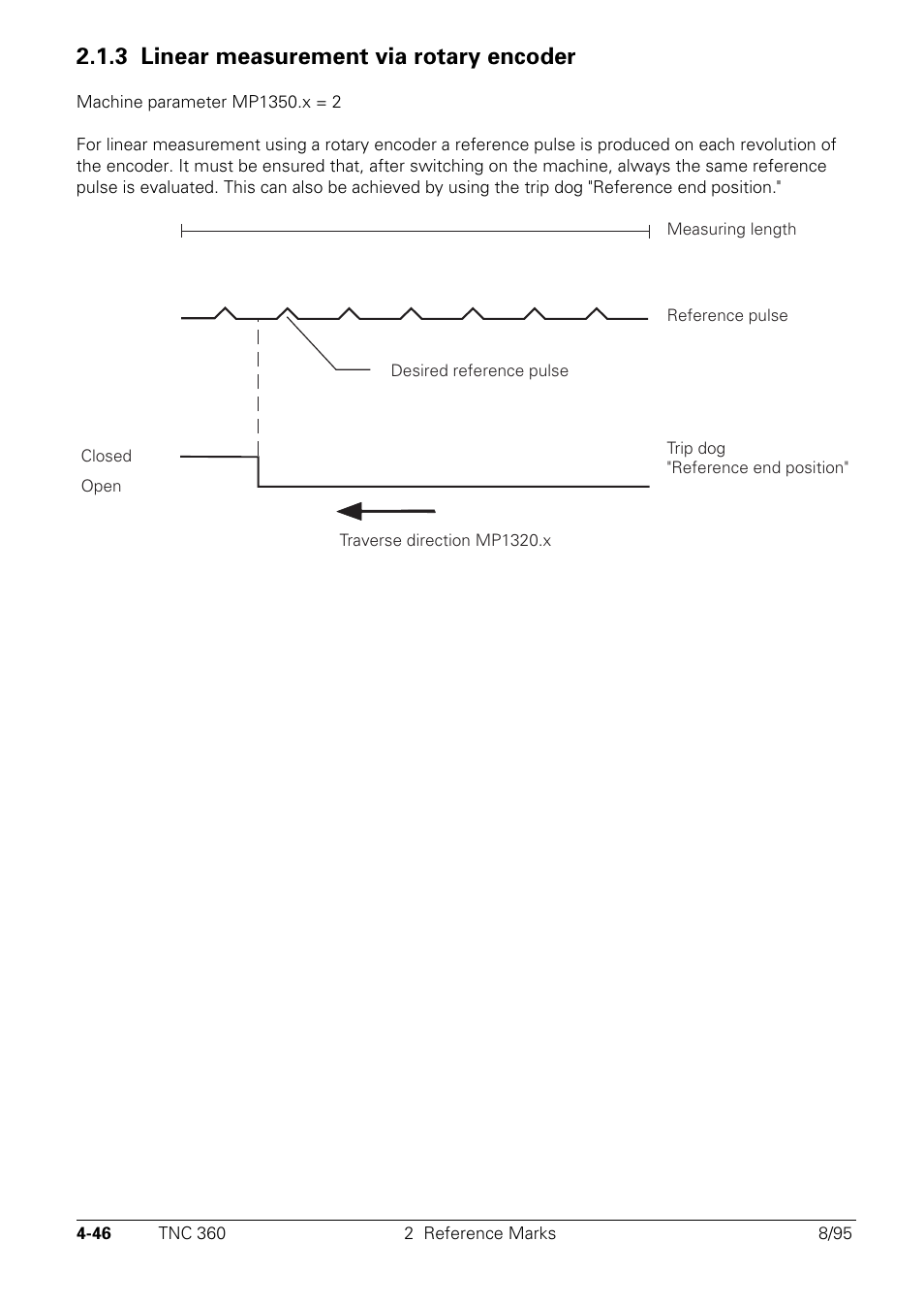 3 linear measurement via rotary encoder | HEIDENHAIN TNC 335 Technical Manual User Manual | Page 143 / 581