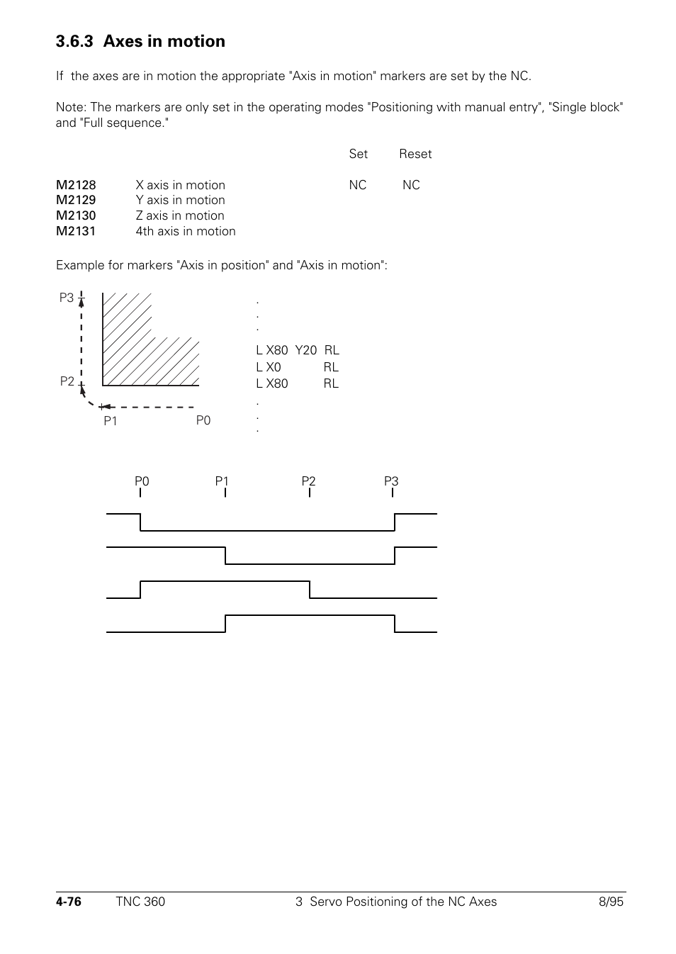 3 axes in motion | HEIDENHAIN TNC 335 Technical Manual User Manual | Page 173 / 581