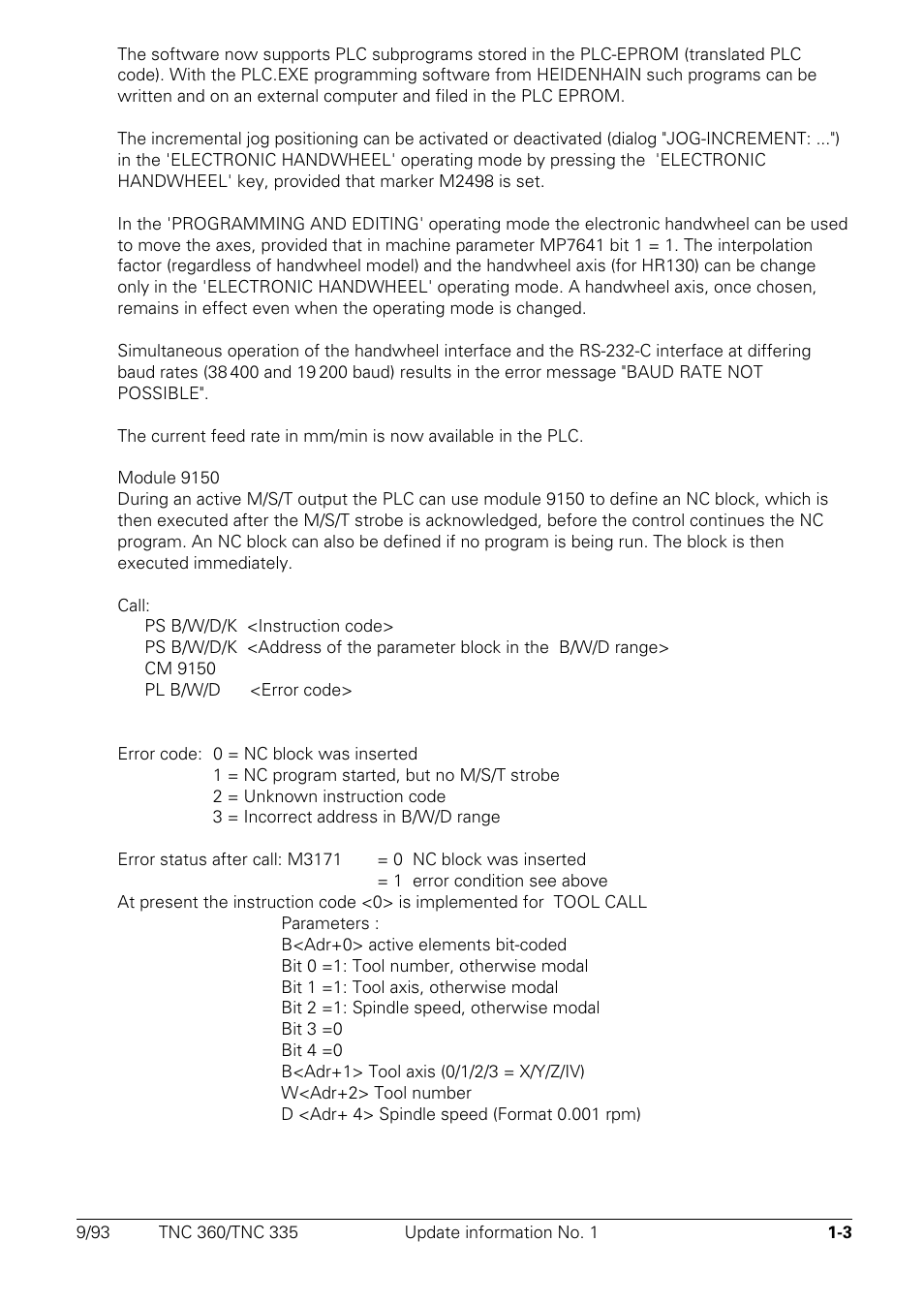 HEIDENHAIN TNC 335 Technical Manual User Manual | Page 18 / 581