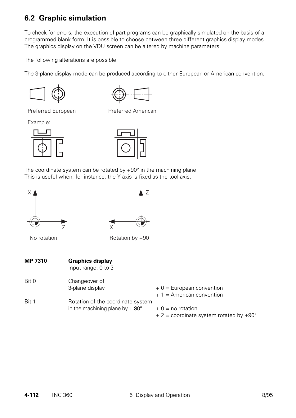 Graphic simulation, 2 graphic simulation | HEIDENHAIN TNC 335 Technical Manual User Manual | Page 209 / 581