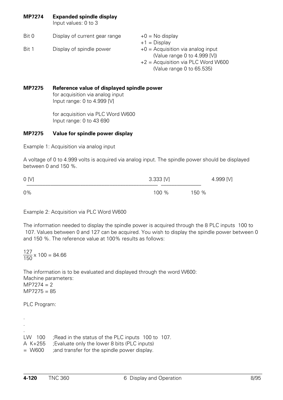 HEIDENHAIN TNC 335 Technical Manual User Manual | Page 217 / 581