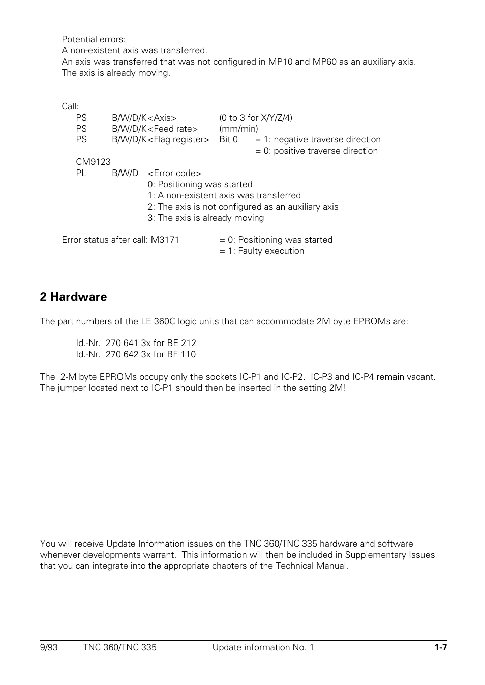 2 hardware | HEIDENHAIN TNC 335 Technical Manual User Manual | Page 22 / 581