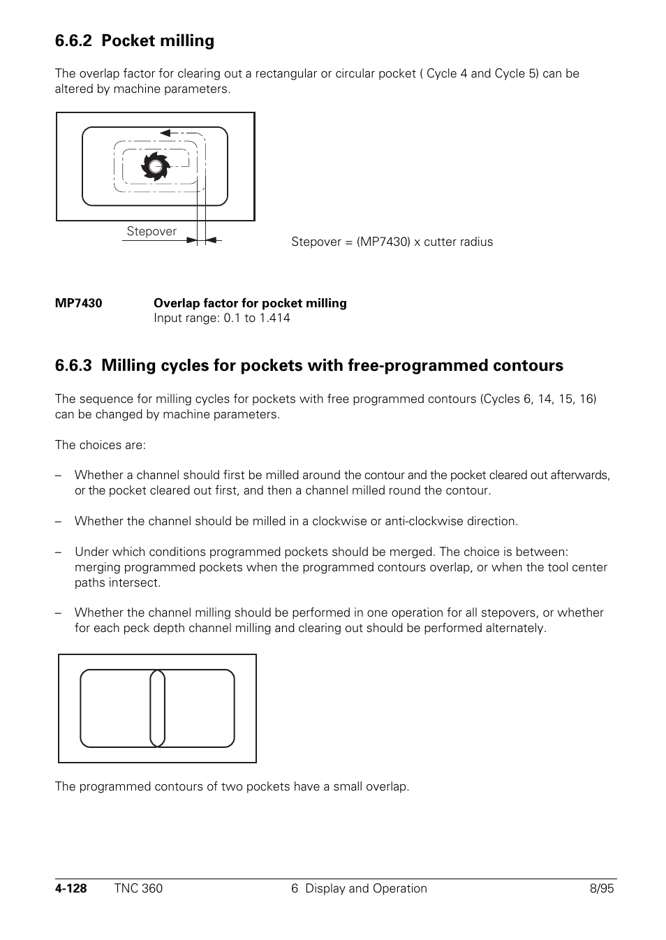 2 pocket milling | HEIDENHAIN TNC 335 Technical Manual User Manual | Page 225 / 581