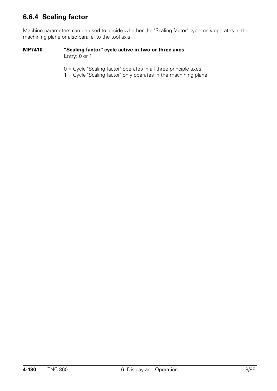 4 scaling, Factor, 4 scaling factor | HEIDENHAIN TNC 335 Technical Manual User Manual | Page 227 / 581