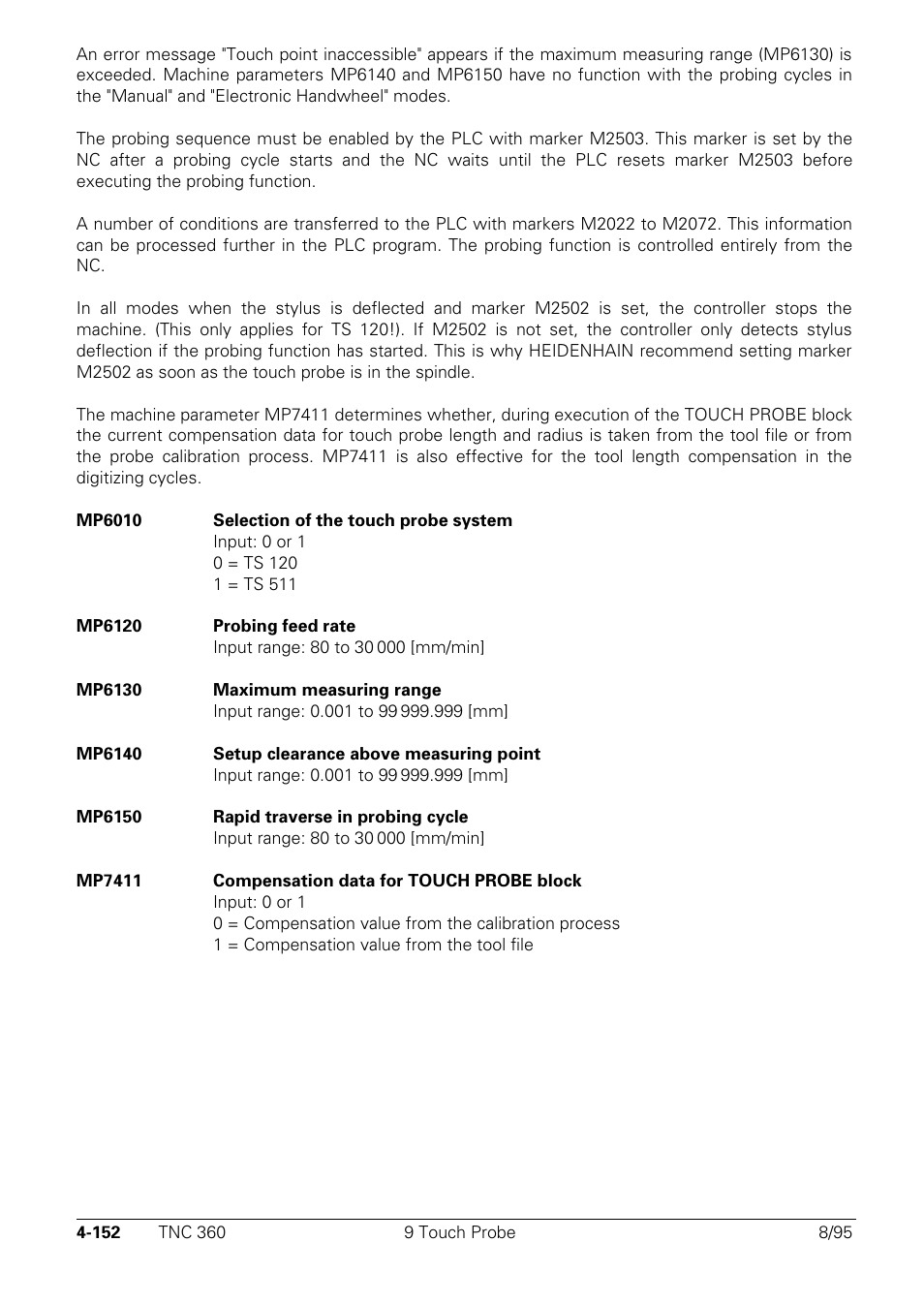 HEIDENHAIN TNC 335 Technical Manual User Manual | Page 249 / 581