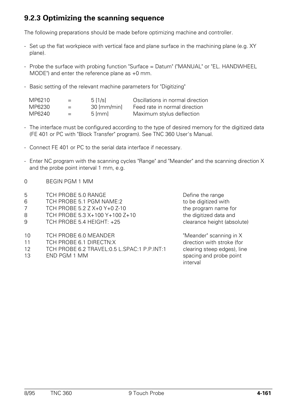 3 optimizing the scanning sequence | HEIDENHAIN TNC 335 Technical Manual User Manual | Page 258 / 581