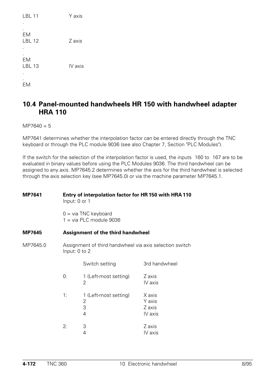 HEIDENHAIN TNC 335 Technical Manual User Manual | Page 269 / 581