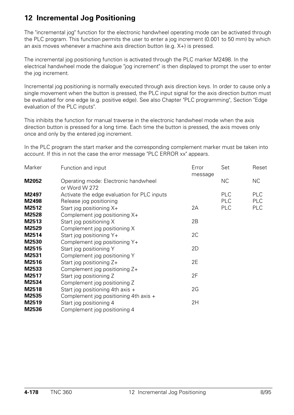 Incremental jog positioning, 12 incremental jog positioning | HEIDENHAIN TNC 335 Technical Manual User Manual | Page 275 / 581