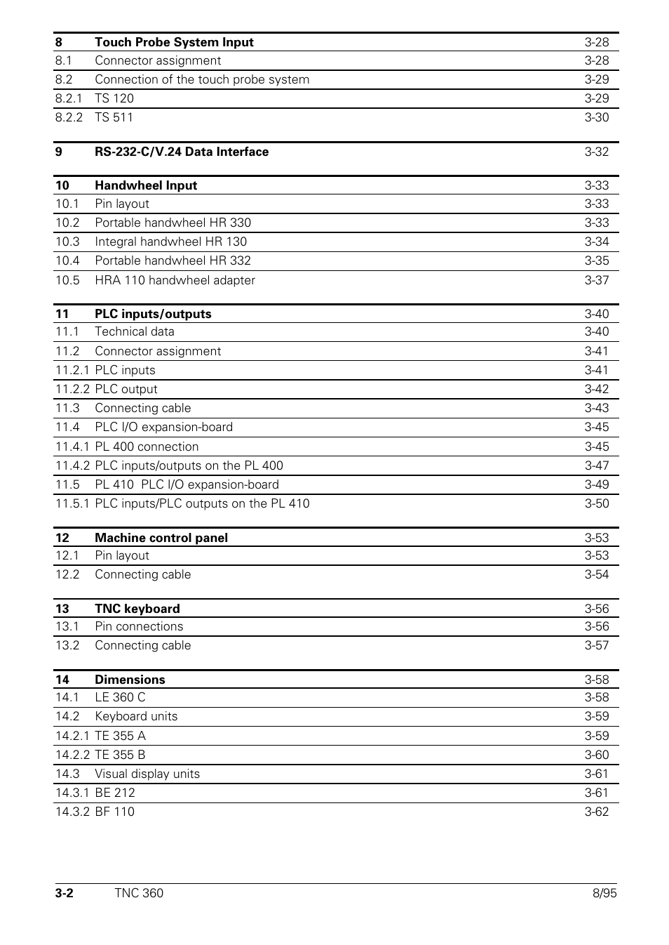 HEIDENHAIN TNC 335 Technical Manual User Manual | Page 33 / 581