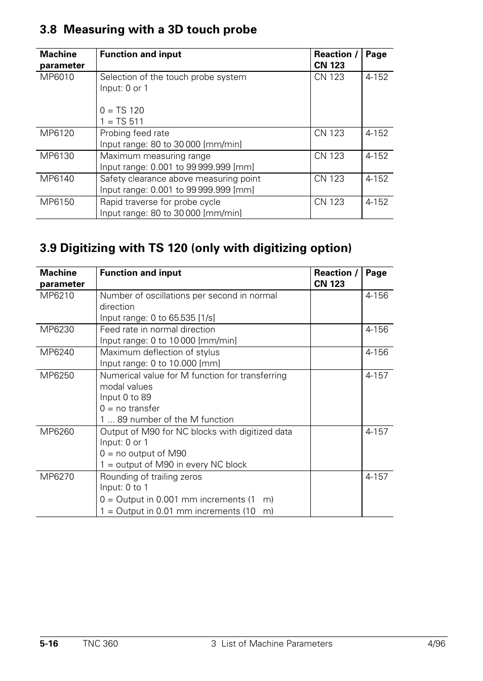 Measuring with a 3d touch probe, 8 measuring with a 3d touch probe | HEIDENHAIN TNC 335 Technical Manual User Manual | Page 360 / 581