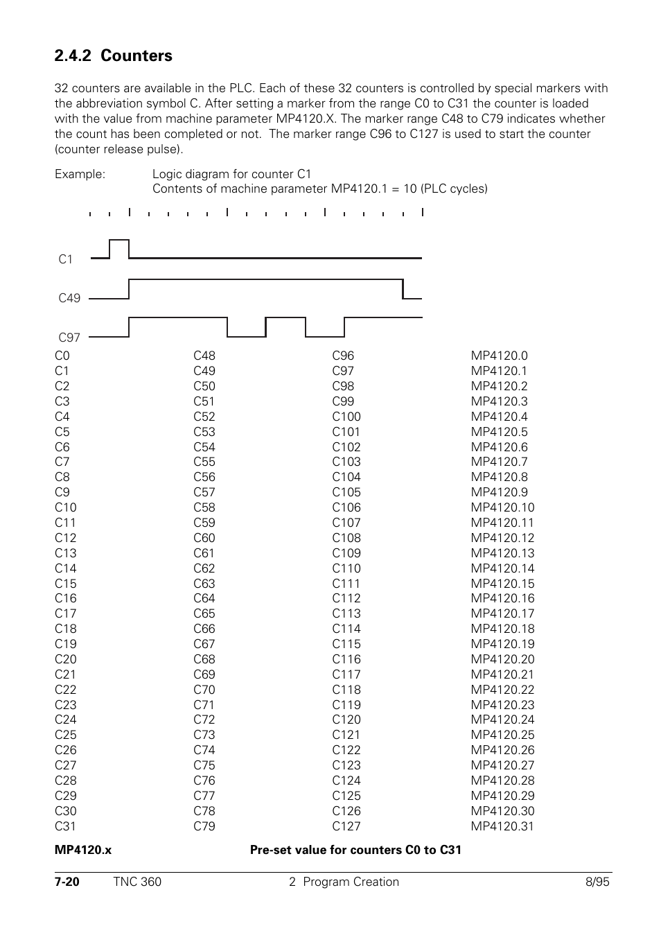 2 counters | HEIDENHAIN TNC 335 Technical Manual User Manual | Page 399 / 581