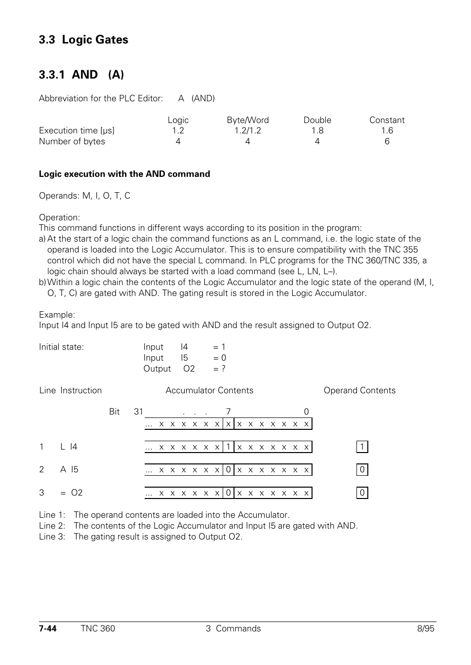 Logic gates, 1 and, 3 logic gates 3.3.1 and (a) a | HEIDENHAIN TNC 335 Technical Manual User Manual | Page 423 / 581