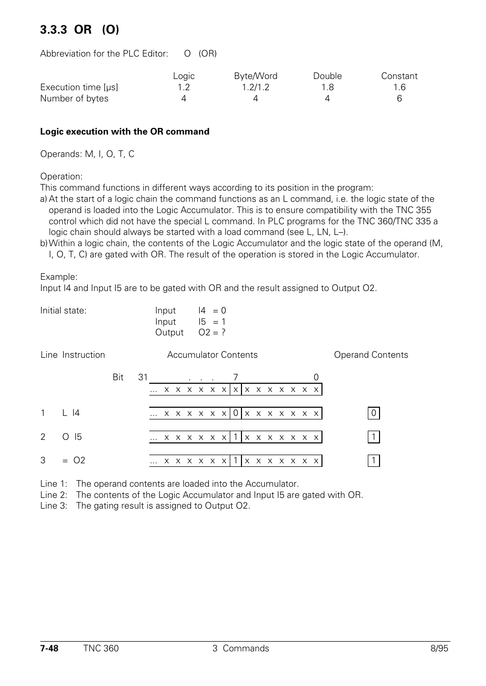 3 or, 3 or (o) o | HEIDENHAIN TNC 335 Technical Manual User Manual | Page 427 / 581