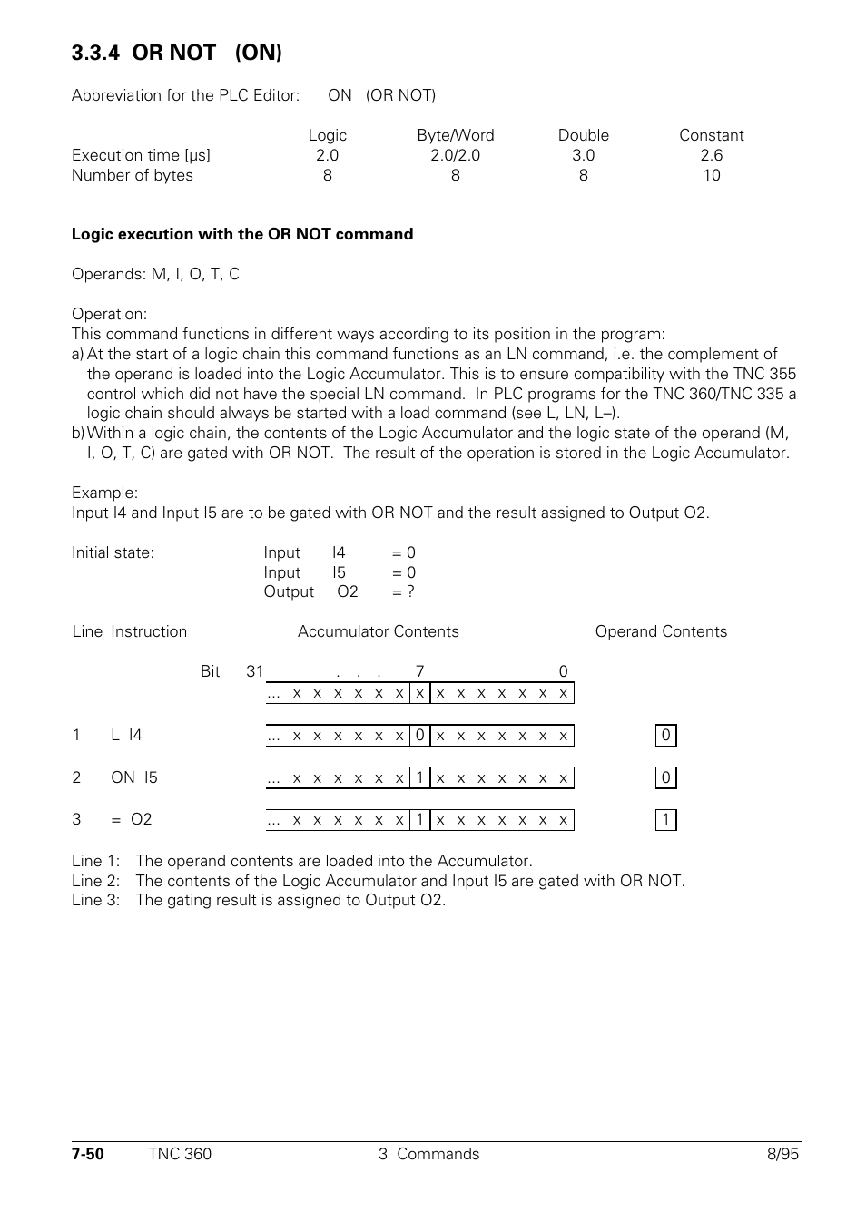 4 or not, 4 or not (on) on | HEIDENHAIN TNC 335 Technical Manual User Manual | Page 429 / 581