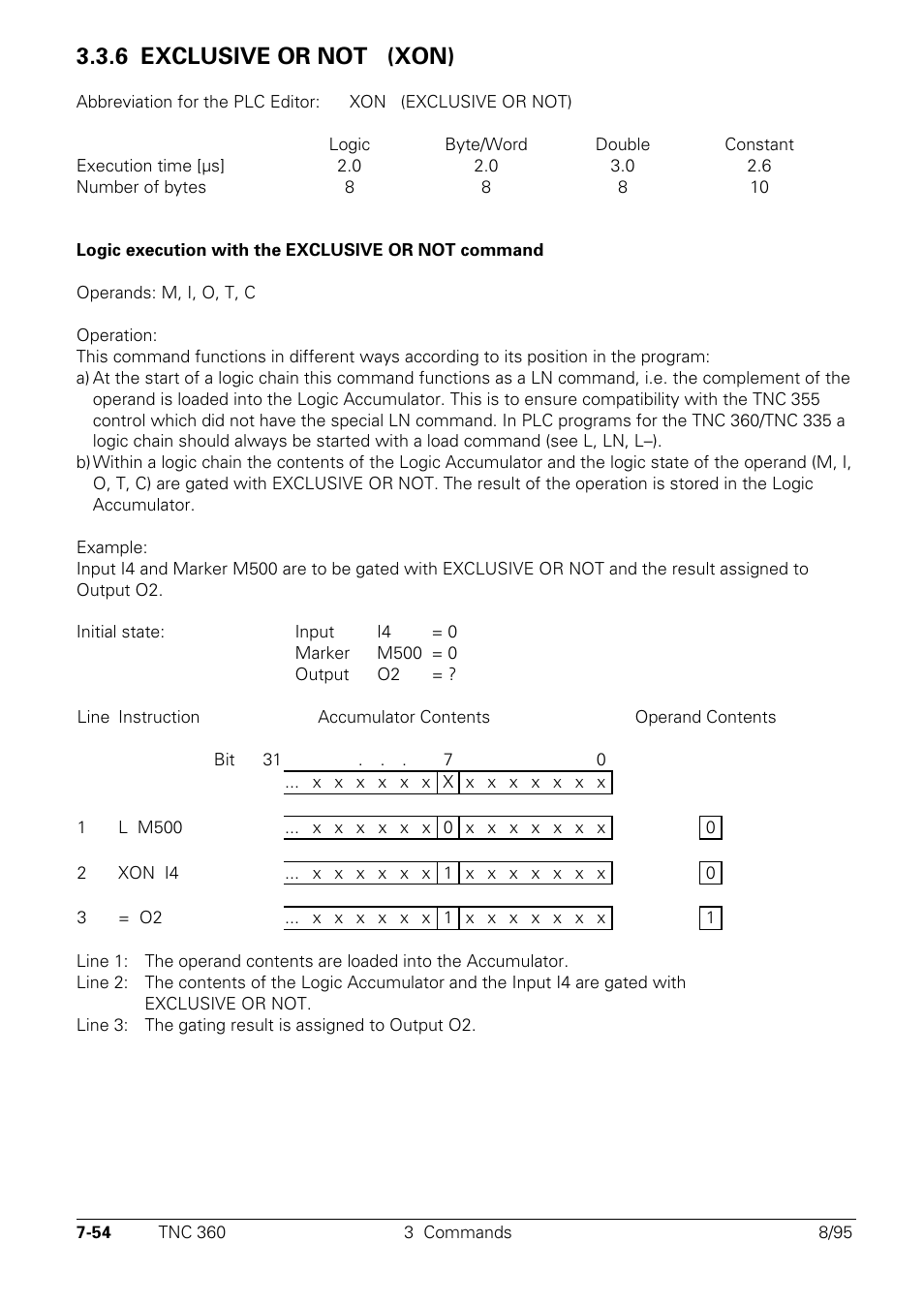 6 exclusive or not, 6 exclusive or not (xon) xon | HEIDENHAIN TNC 335 Technical Manual User Manual | Page 433 / 581